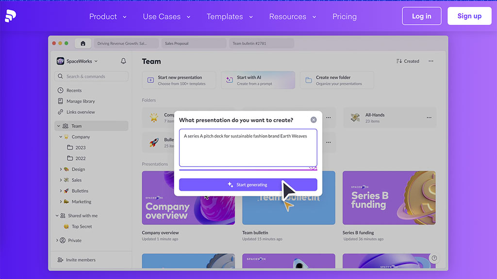 Pitch AI Presentation Maker
